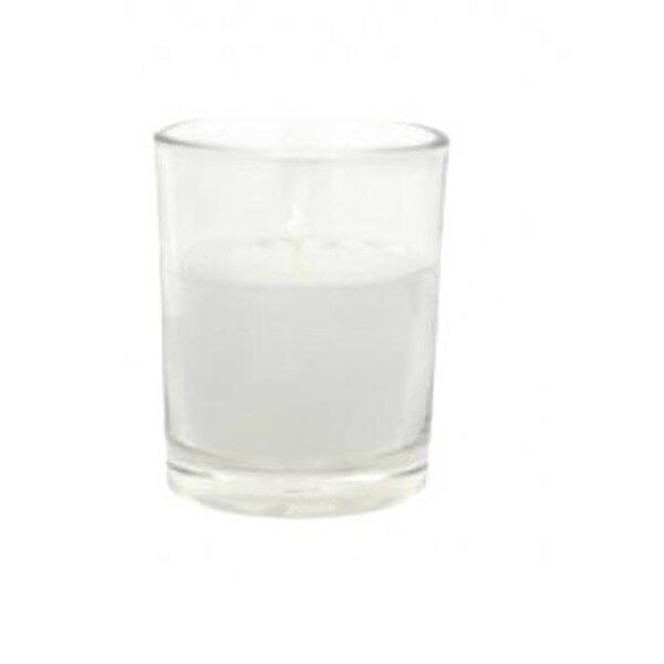 Zest Candle CVC-020 White Citronella Round Glass Votive Candles -12pc-Box CVC-020 - main